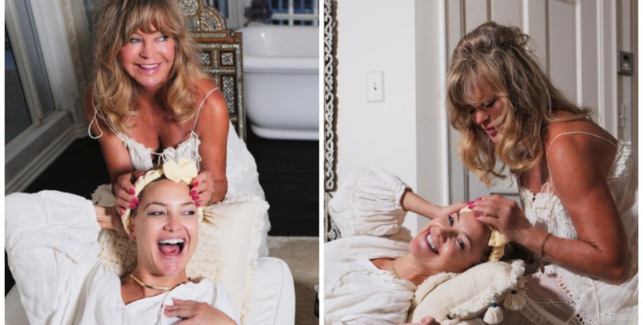 Американская актриса Голди Хоун отметила свое 78-летие на яхте в черном купальнике