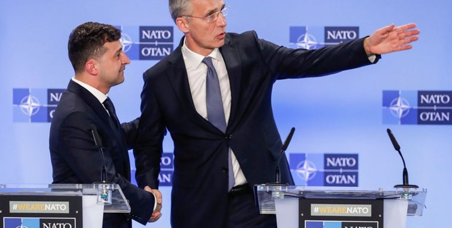 Йенс Столтенберг и Владимир Зеленский