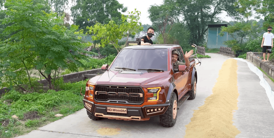 Ford, Ford F-150, Ford F-150 Raptor, Дерево, Мастер, Умелец, Авто, Автомобили, Авто из дерева, Видео