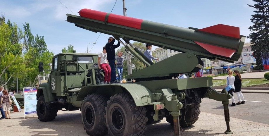 РСЗО Снежинка самодельная установка боевики Донбасс реактивная артиллерия