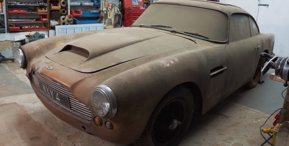 Aston Martin DB4 1959, Aston Martin DB4, Aston Martin, заброшенные авто