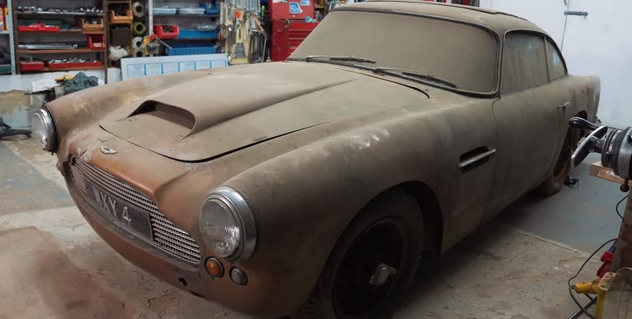 Aston Martin DB4 1959, Aston Martin DB4, Aston Martin, заброшенные авто