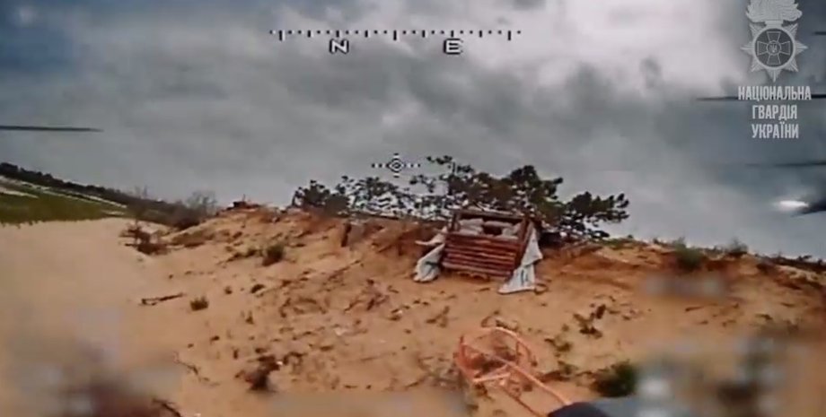 кадры работы БПЛА