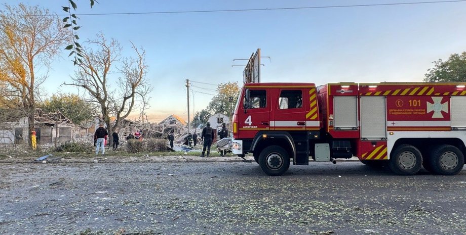 Руйнування у Запоріжжя РФ завдала масованого удару КАБами по Запоріжжю