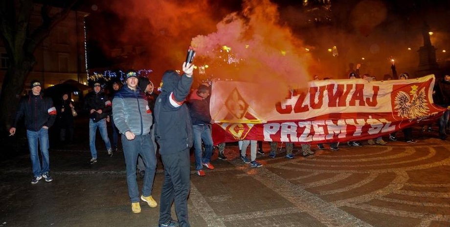 Нападение на украинцев в Перемышле / Фото: Lukasz Solski