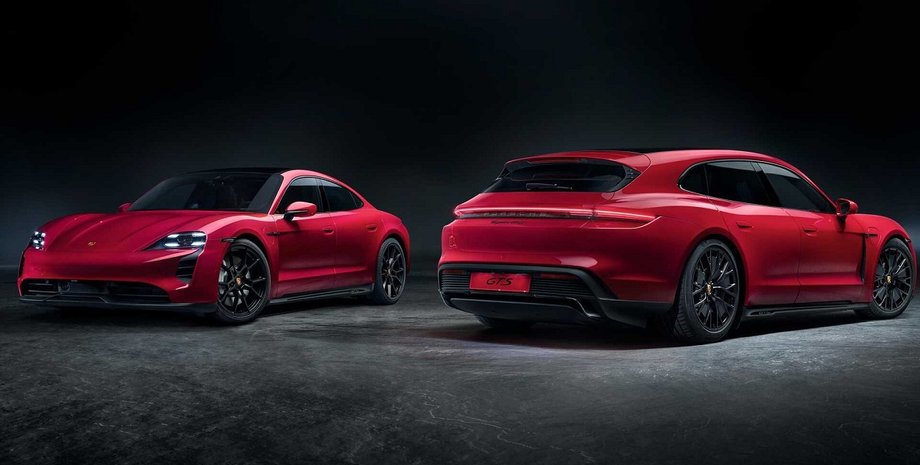 Porsche Taycan GTS, Porsche Taycan, электромобиль Porsche Taycan, электрокар Porsche Taycan, новый Porsche Taycan GTS