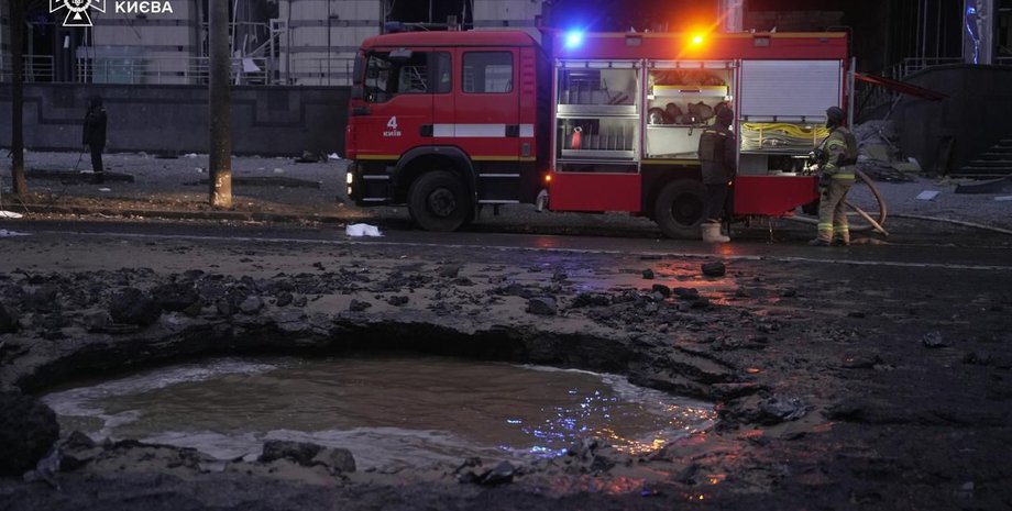 обстрел Киева, обстрел Киева 18 января