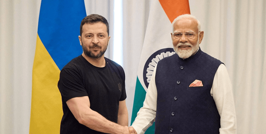 Владимир Зеленский и Нарендра Моди и Нарендра Моди