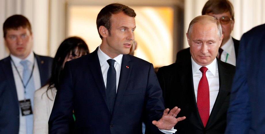 Эммануэль Бонн ездил на переговоры в Кремль Эмманюэль Макрон Владимир Путин