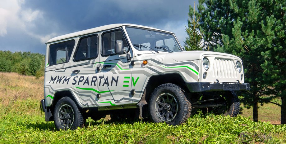Электромобиль УАЗ, новый УАЗ, УАЗ Хантер, UAZ Hunter, MWM Spartan, новый УАЗ Хантер, электромобиль УАЗ Хантер