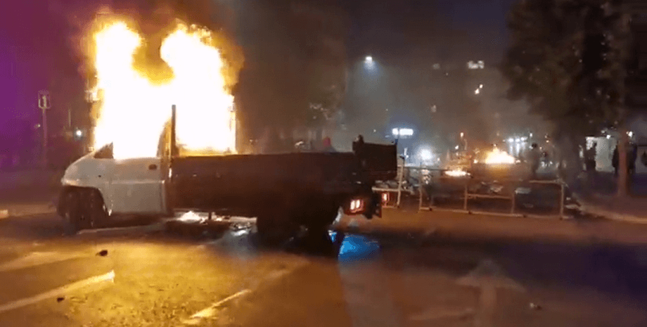 Протесты во Франции, беспорядки, поджег, ограбления, ущерб