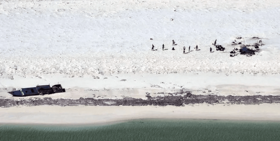 Крушение корабля, корабль, лодка, циклон