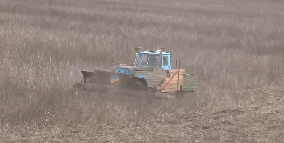 Трактор, Харьковская область, Украина, Война, Фермеры, Видео, Разминирование, Мины, Оборудование, Техника