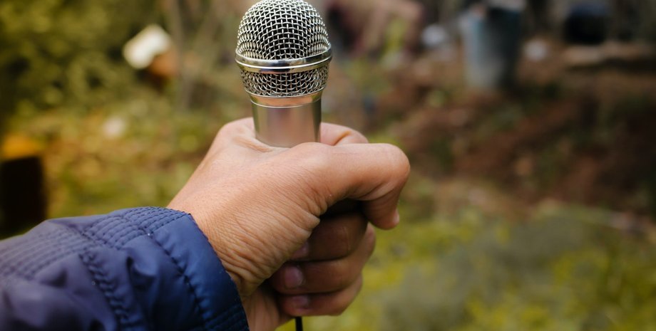 микрофон, журналист, журналистика, репортаж, репортер, украинские сми