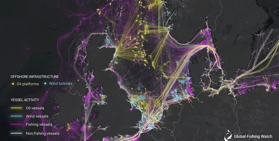 океан, карта океану