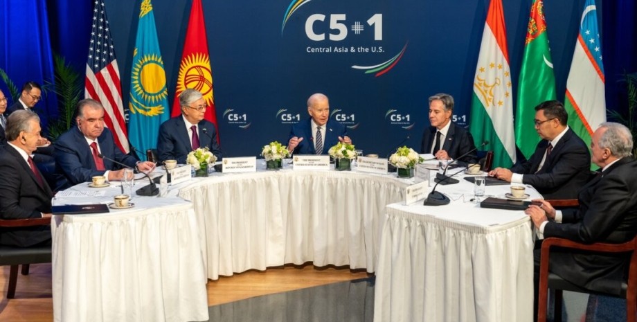 Байден встреча C5+1 Байден, C5+1, Развал ОДКБ, Байден Центральная Азия