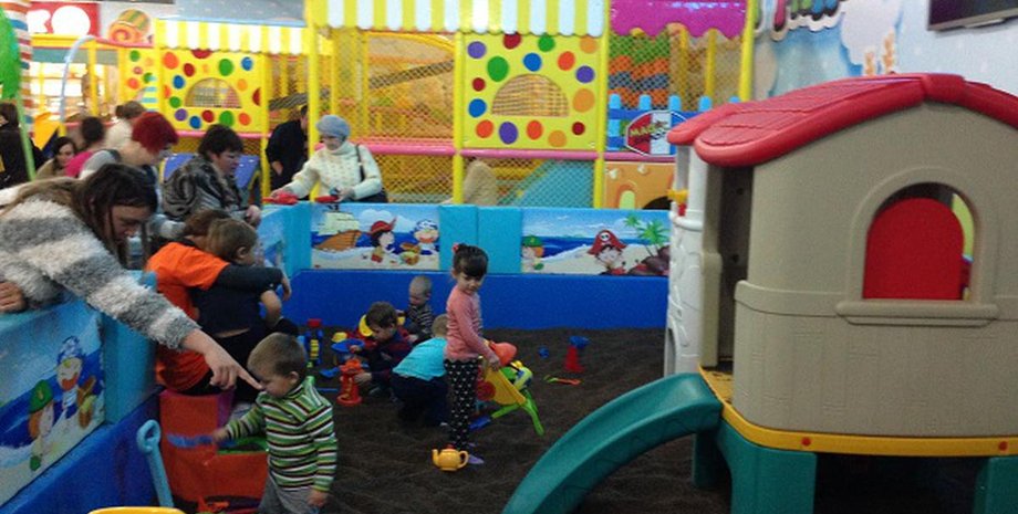 ТРЦ детские площадки запрет Киев проверки полиция воздушная тревога