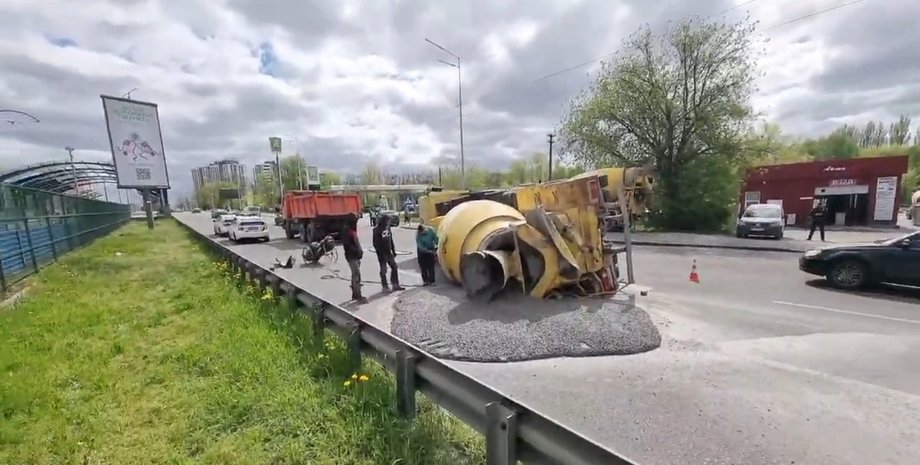 ДТП, Киев, Бетономешалка