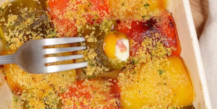 Рулетики с запеченным перцем, перец рецепт, рецепт со сладким перцем