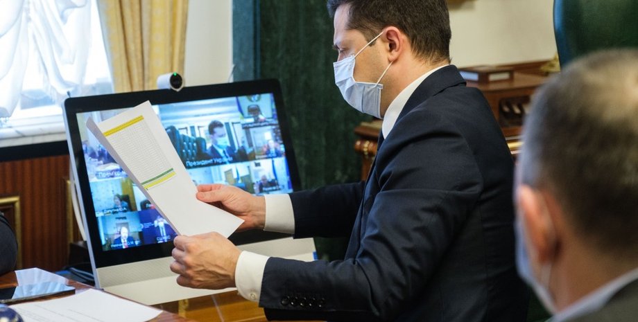 коронавирус, вакцинация, зеленский, локдаун, совещание, фото