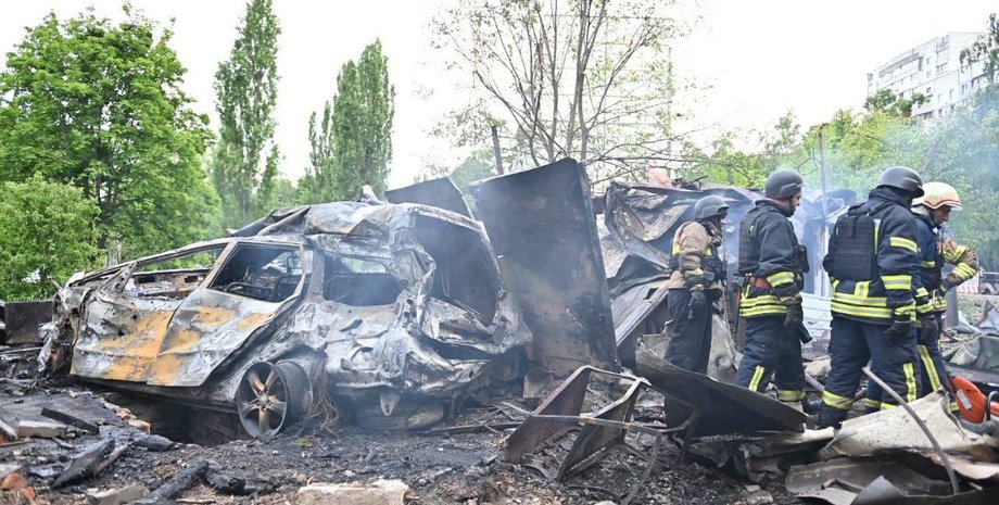 Разрушения в Харькове 14 мая