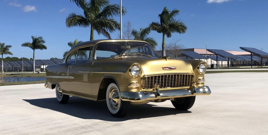 Chevrolet Bel Air, Chevrolet Bel Air 1955, золоте авто