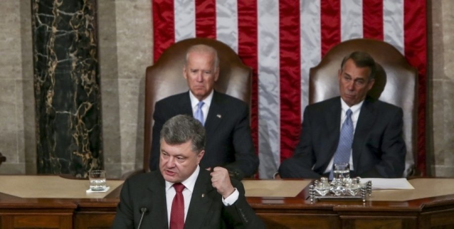 Петр Порошенко в Конгрессе США / Фото пресс-службы президента