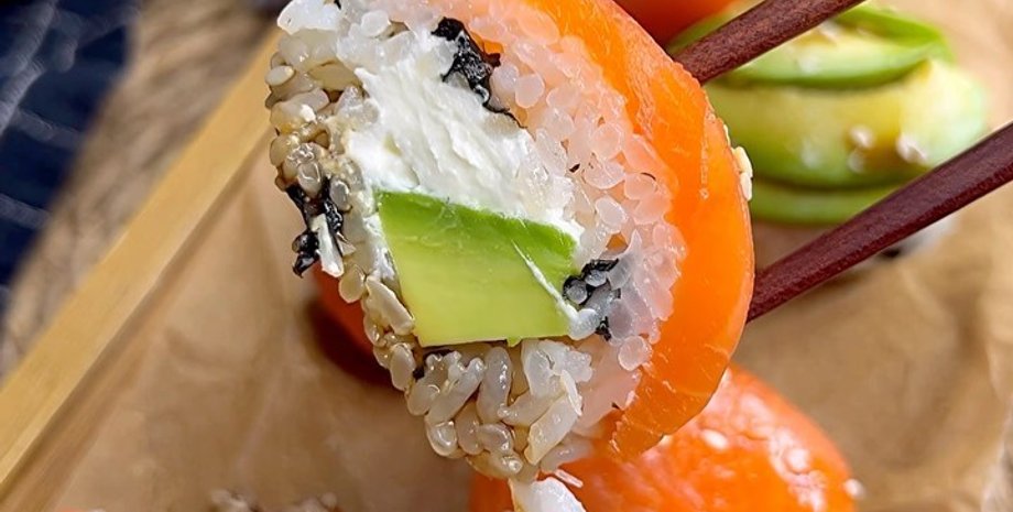 суши филадельфия, ленивые суши