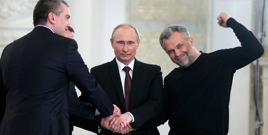 Фото: Сергей Аксенов, Владимир Путин, Алексей Чалый / Фото: ТАСС