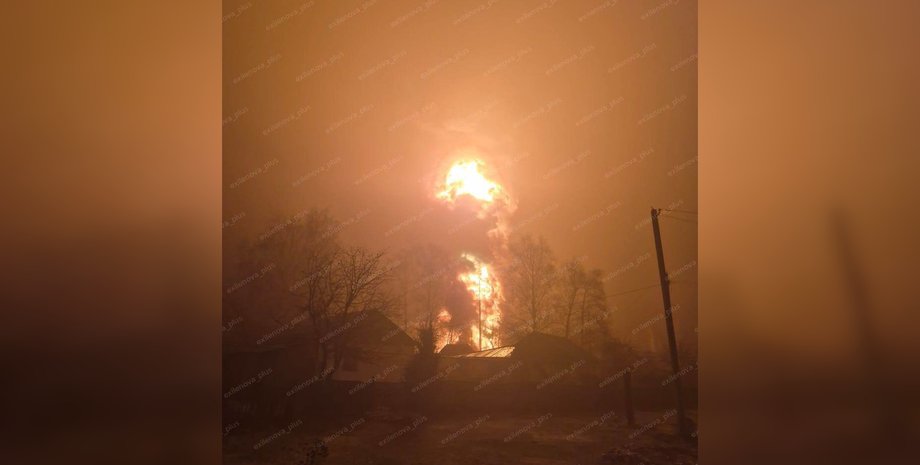 Пожежа під Тамбовим після атаки дронів загорілась нафтобаза під Тамбовом