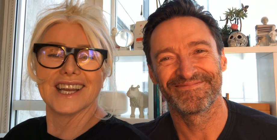 Хью Джекман с женой