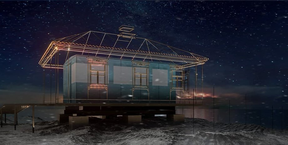 Арт-объект, Академик Вернадский, Инсталляция, полярная станция, украинская станция Антарктида