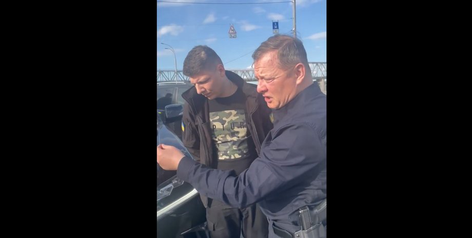 Олег Ляшко попал в ДТП в Киеве