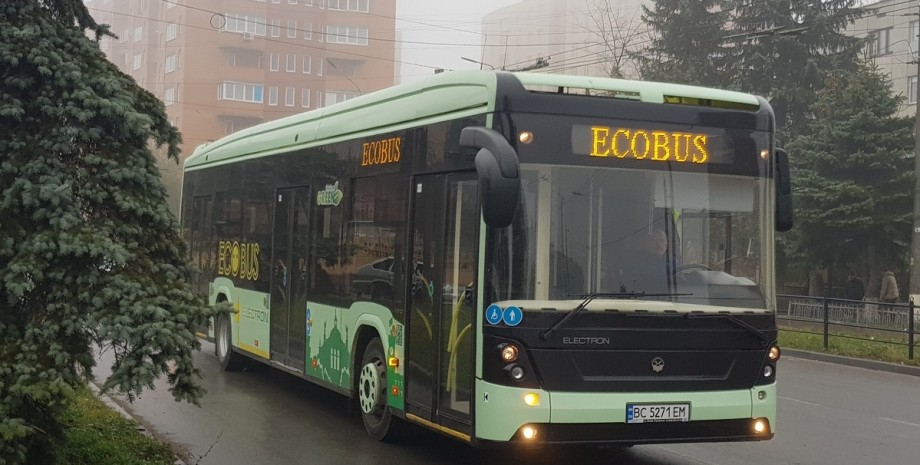 электрический автобус, электробус электрон, электробусы, автобусы в Киеве, электробус Богдан, электробус Granton