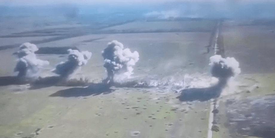 Изображение ударов российских военных по посадке ВСУ на Харьковщине