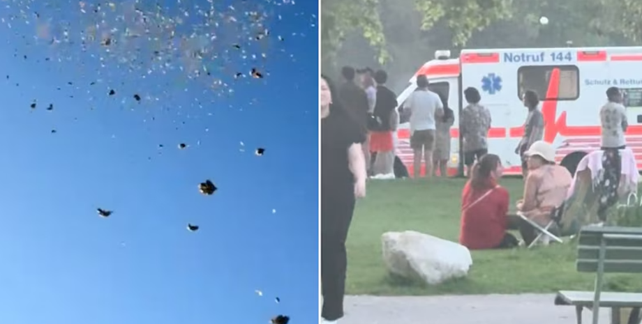 Блогер раздал деньги, денежный дождь, курьезы, видео, приколы, Швейцария, Цюрих, акция, полиция, массовые беспорядки