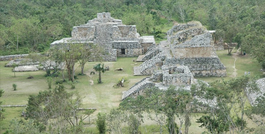 постройки, деревья, фото