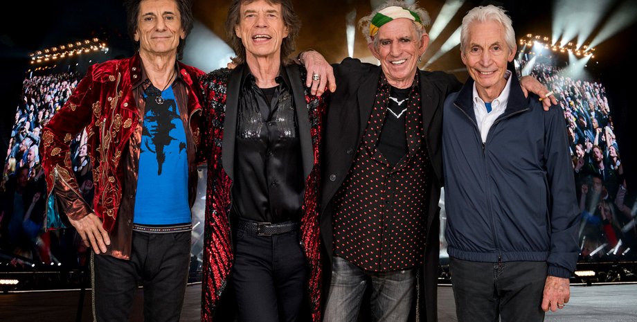 The Rolling Stones, мик джаггер, чарли уоттс, ронни вуд, кит ричардс