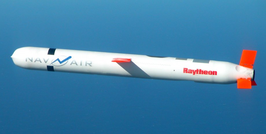 Tomahawk -Raketen mit einer Entfernung von 1600 km der Vereinigten Staaten werde...