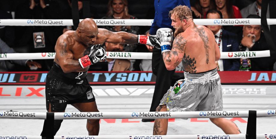 Бой между Майком Тайсоном и Джейком Полом Бой между Майком Тайсоном и Джейком Полом, майк тайсон, джейк пол, бокс