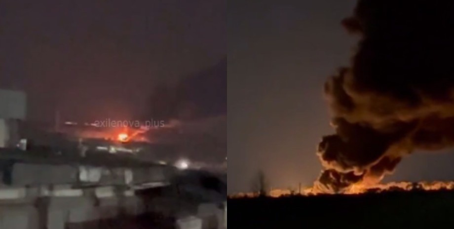 В окупованому Луганську пролунали вибухи і здійнялася пожежа вибухи Луганськ пожежа