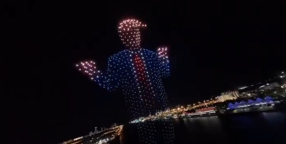 шоу дронів, дональд трамп, президент сша