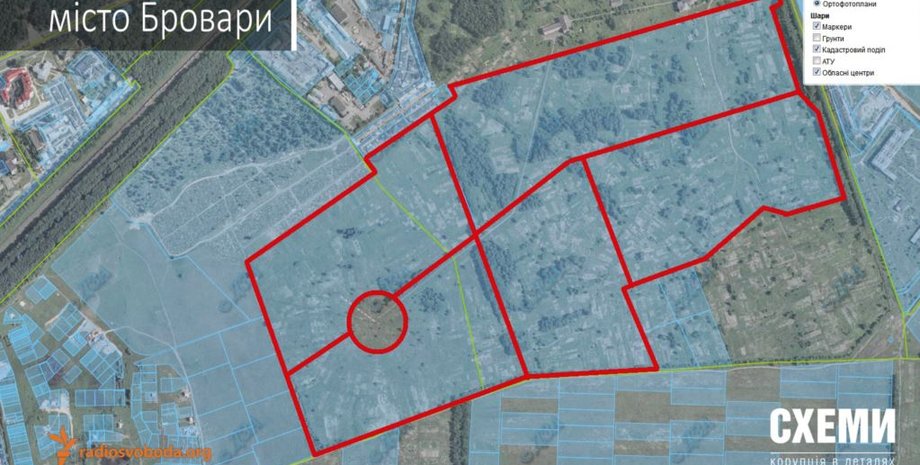 Арестованный земельный участок под Киевом