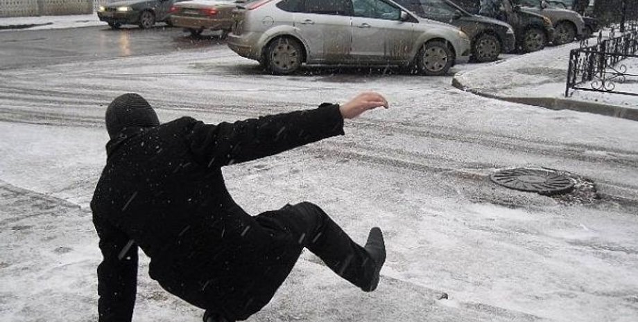 травмы, киев, кгга, гололед