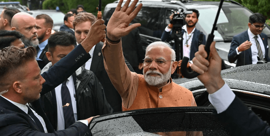 Нарендра Моди в Польше