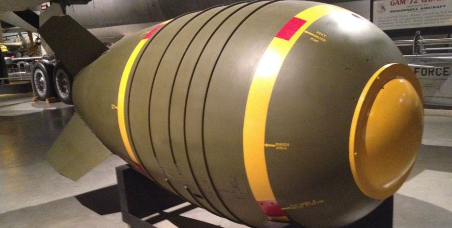 Авиационная бомба Mark VI в музее Воздушных сил США