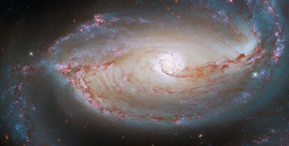 галактика NGC 1097, глаза, фото