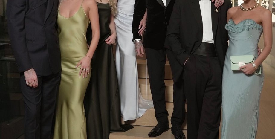 Девід Бекхем, Вікторія Бекхем, Круз Бекхем, Ромео Бекхем, Кім Тернбул, Джекі Апостол