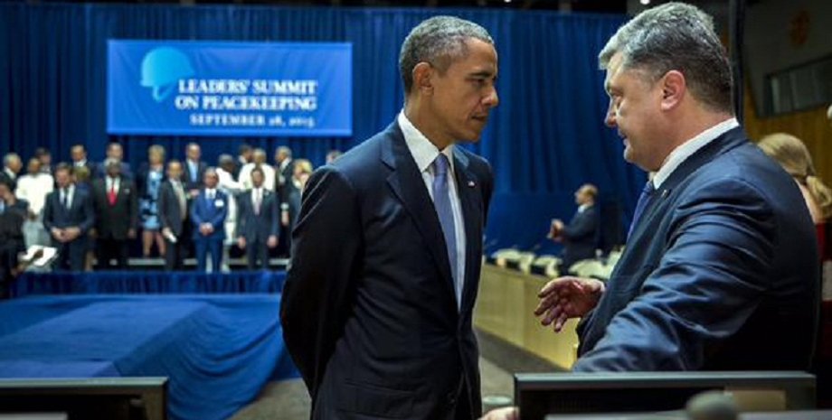 Президент США Барак Обама и президент Украины Петр Порошенко / Фото: Twitter