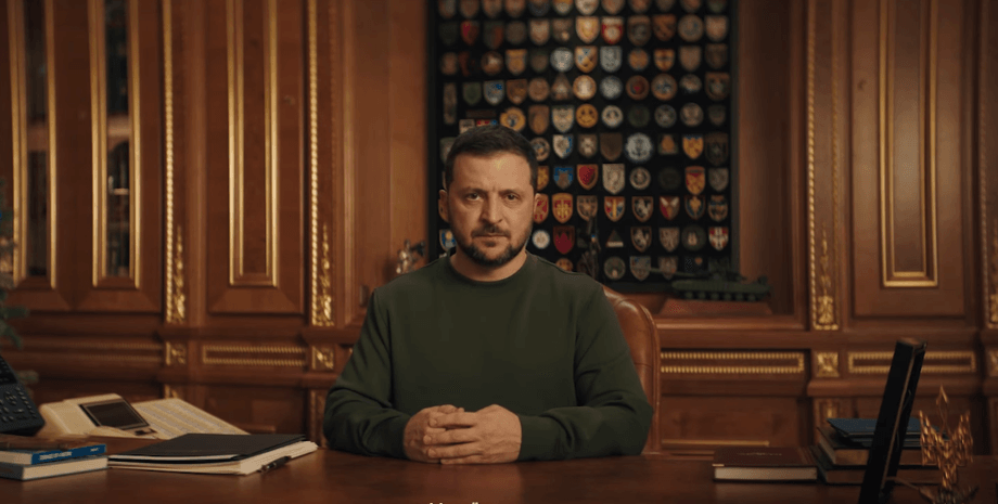 Президент України, Володимир Зеленський, новорічне звернення, Україна, фото